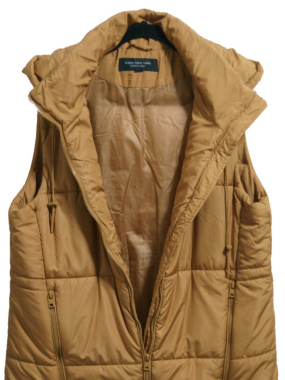 Andrew Marc Women's Tan Vest - Picture 2 of 4